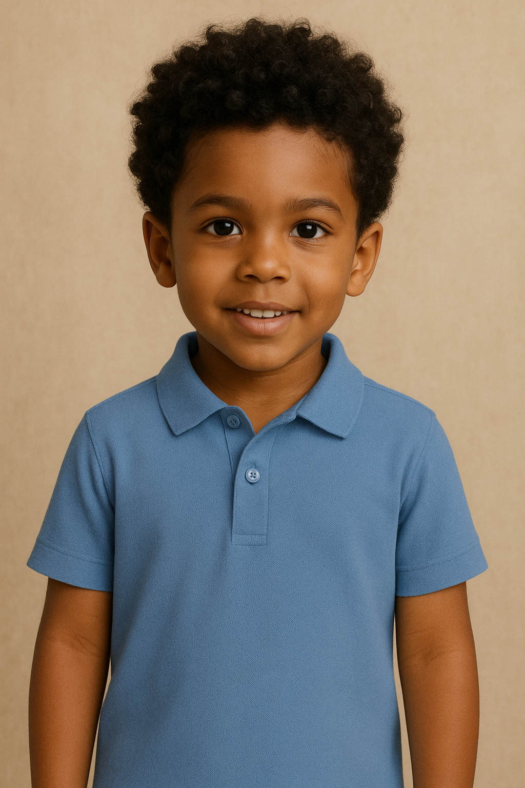 Kids Stafford Polo in Chambray