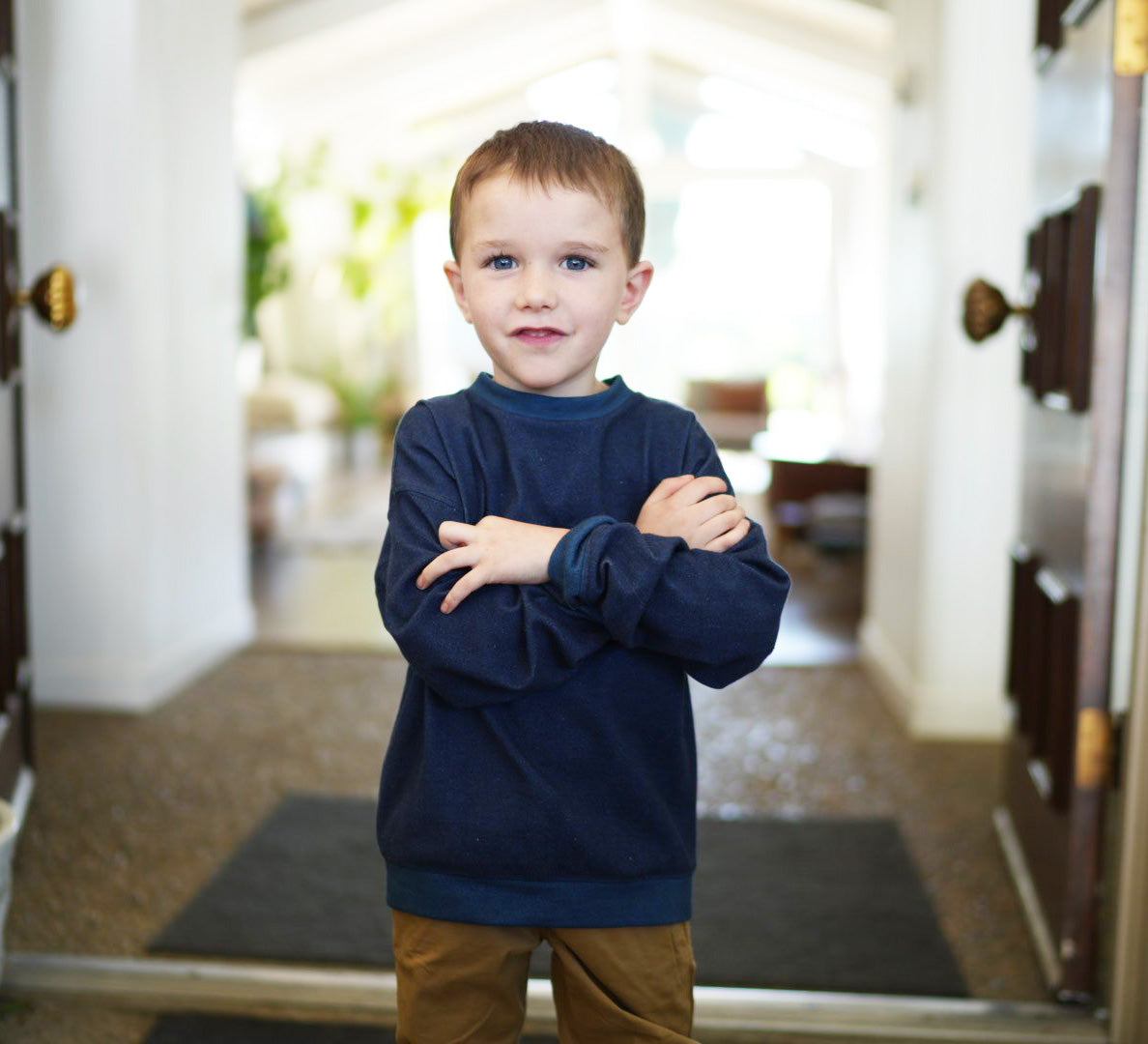 Kids Zephyr Sweatshirt in Navy