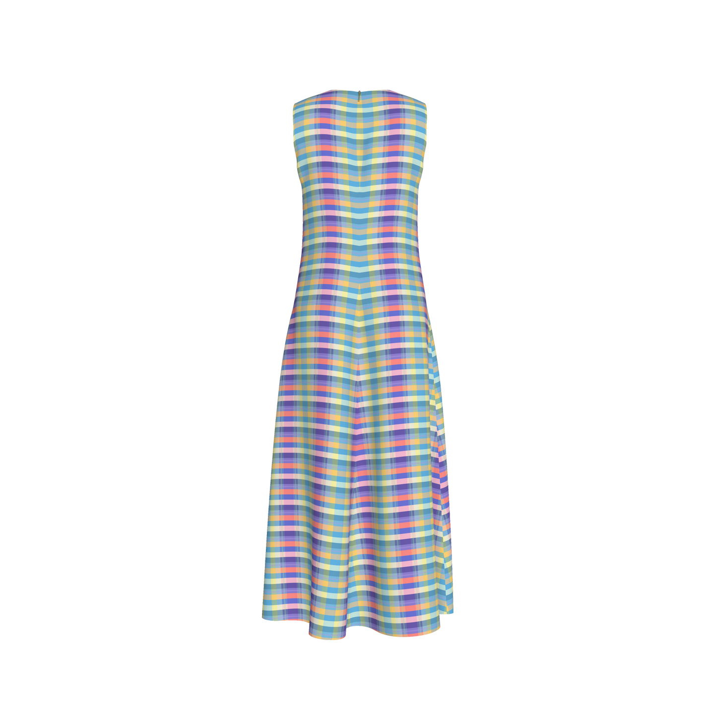Womens Serena V-neck Dress in Spring Plaid
