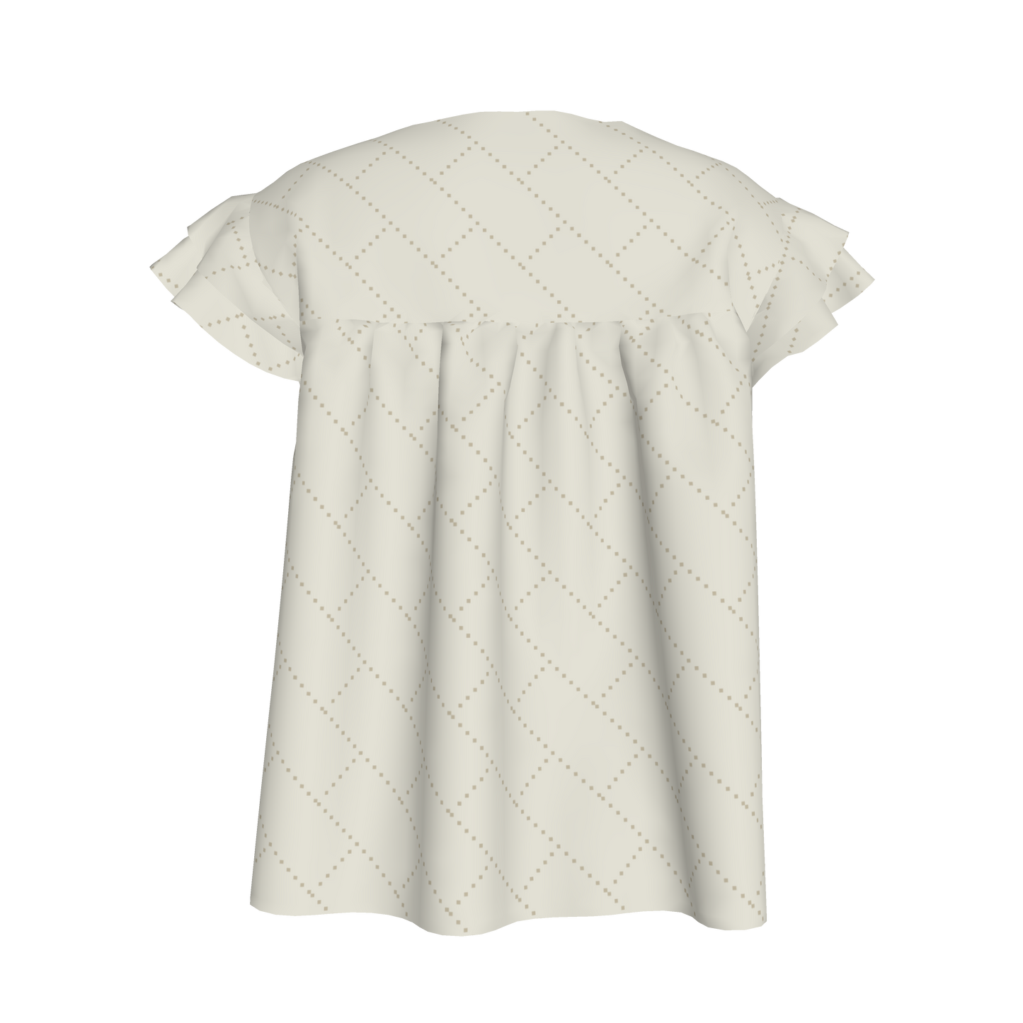 Kids Farah Ruffle Top in Marquis Print