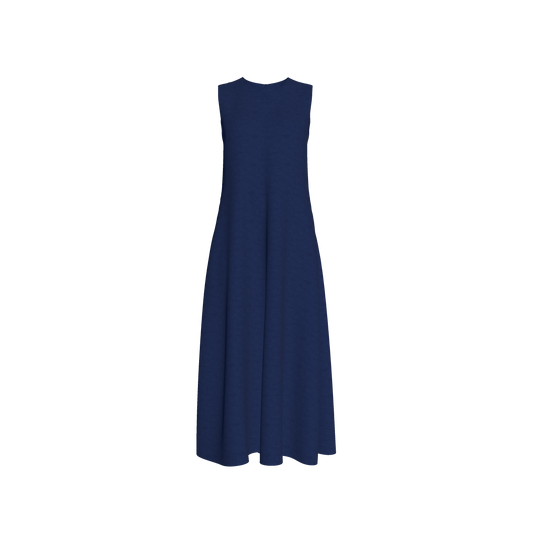 Womens Serena V-neck Dress in Navy