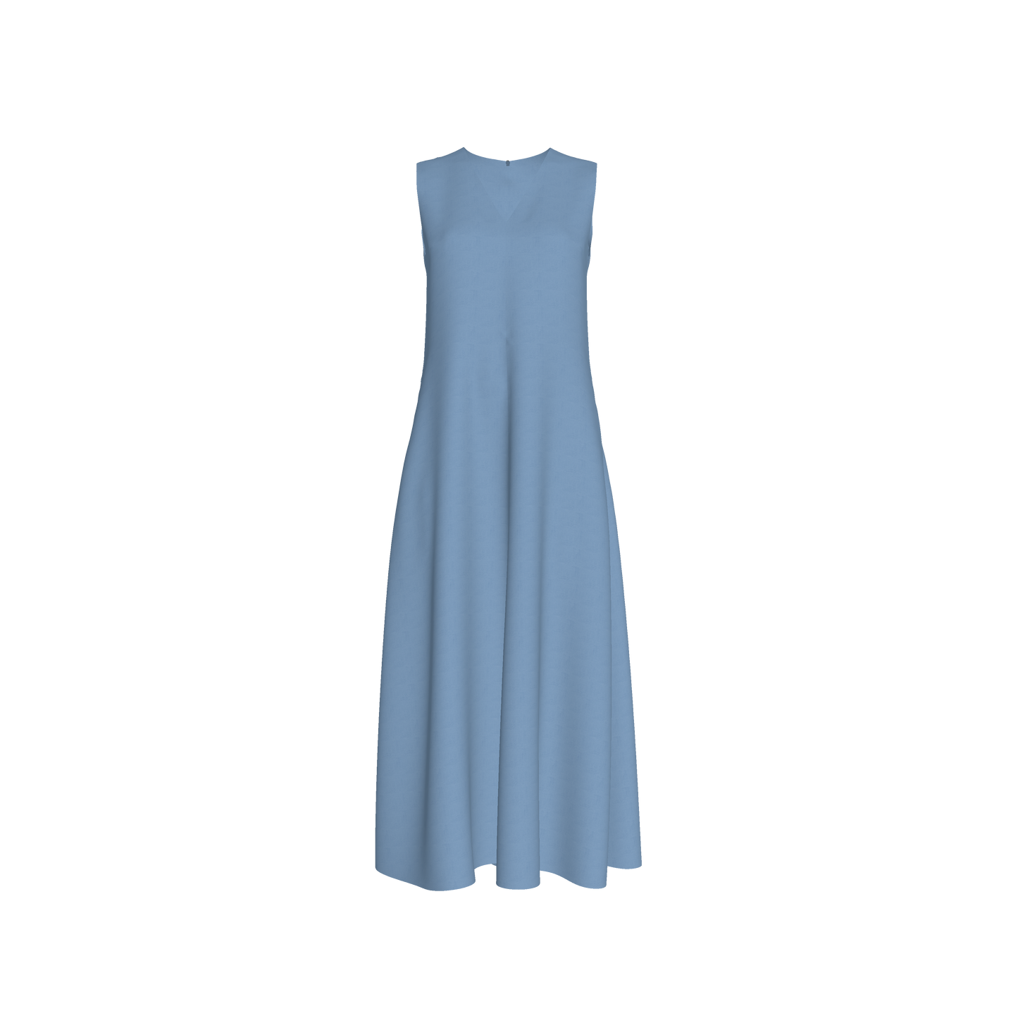 Womens Serena V-neck Dress in Chambray