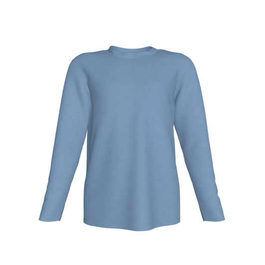 Kids Heath Pocket Tee in Chambray