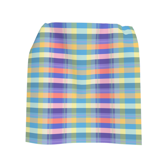 12" Baby Bandana in Spring Plaid