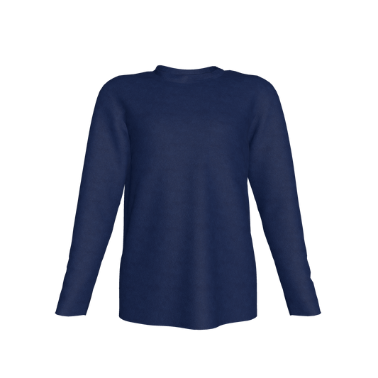 Kids Heath Long Sleeve Pocket Tee in Navy