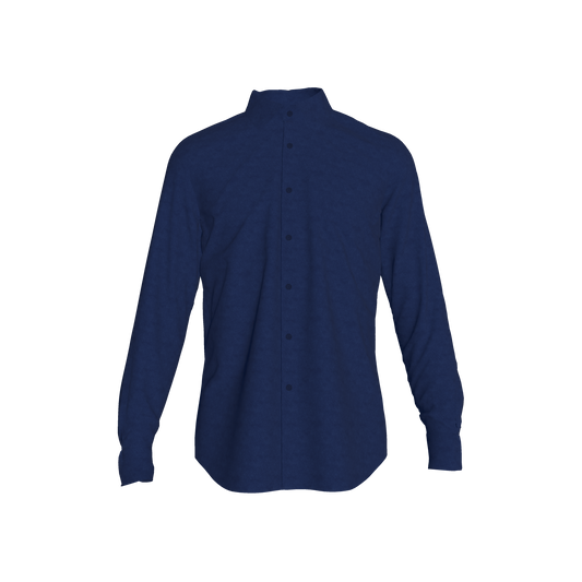 Mens Greg Button-up Shirt in Navy