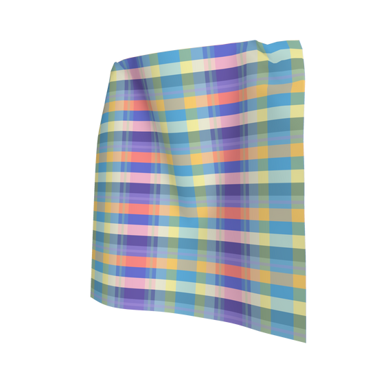 12" Baby Bandana in Spring Plaid