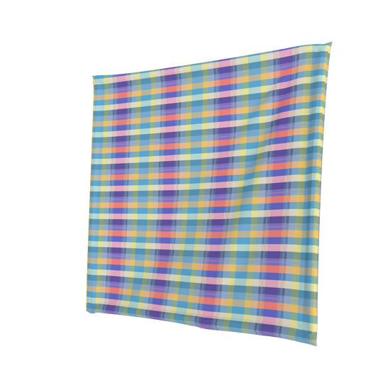 Dog Scarf in Spring Plaid