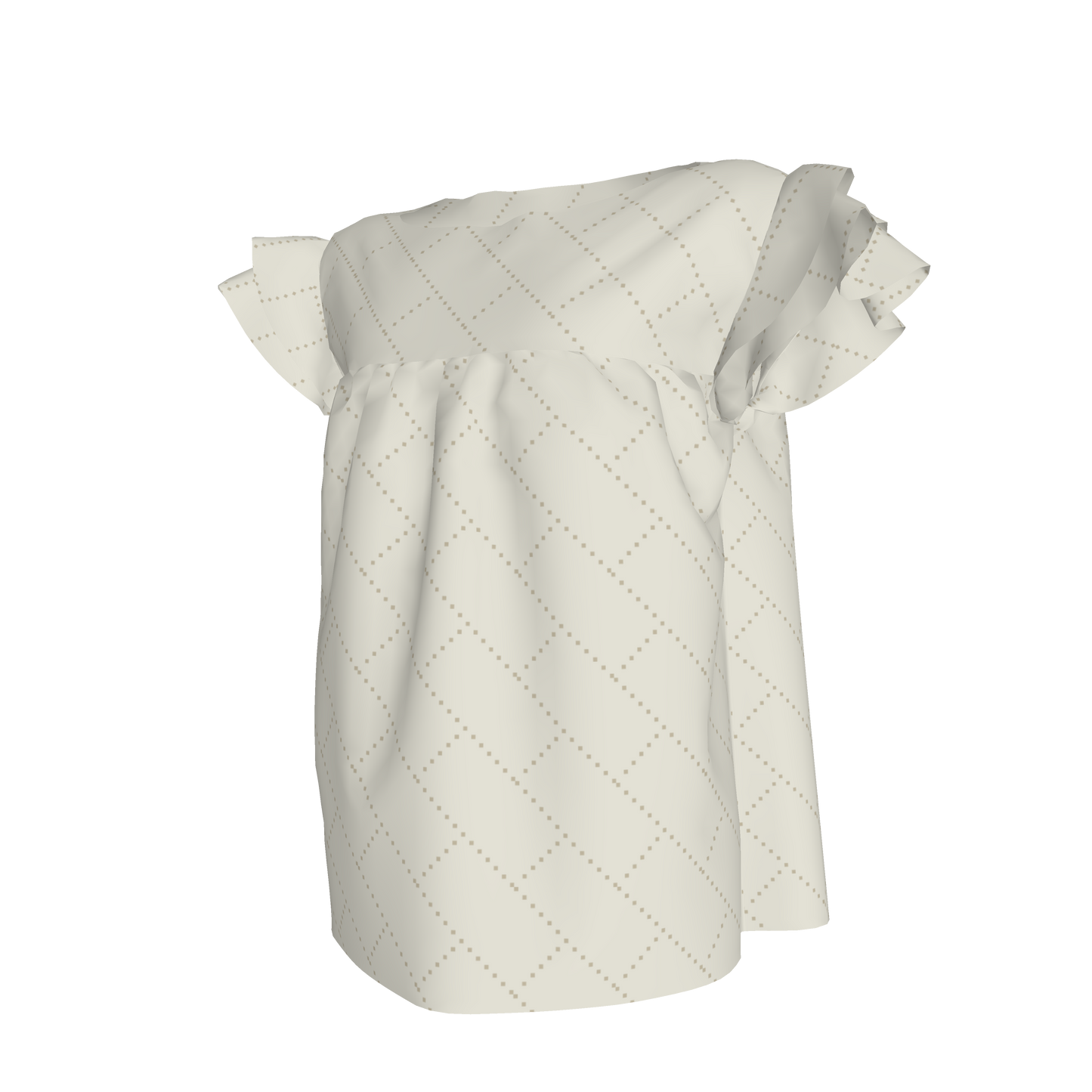 Kids Farah Ruffle Top in Marquis Print