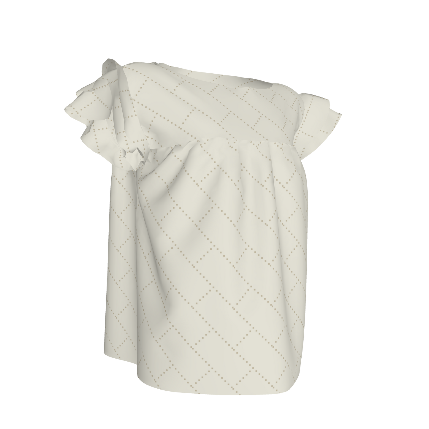 Kids Farah Ruffle Top in Marquis Print