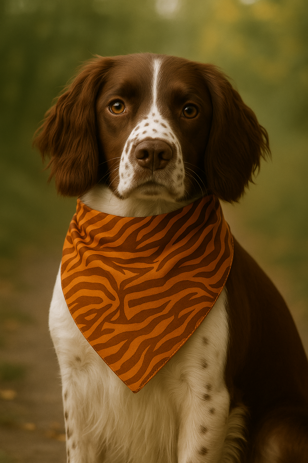 Dog Scarf in Fall Stripe